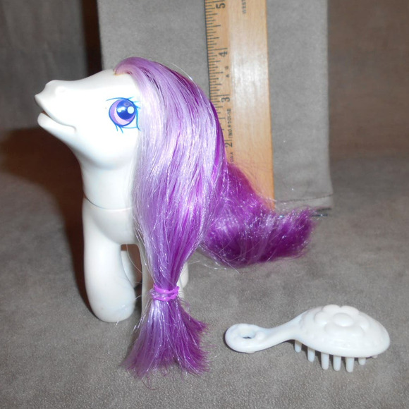 MLP 2004 Wondermint White Pony w/Brush My Little Pony G3 Jewel Pony - Picture 5 of 7